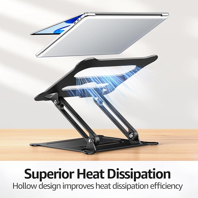 Urmust Laptop Notebook Stand Holder Adjustable Laptop Stand Portable Computer - Image 6