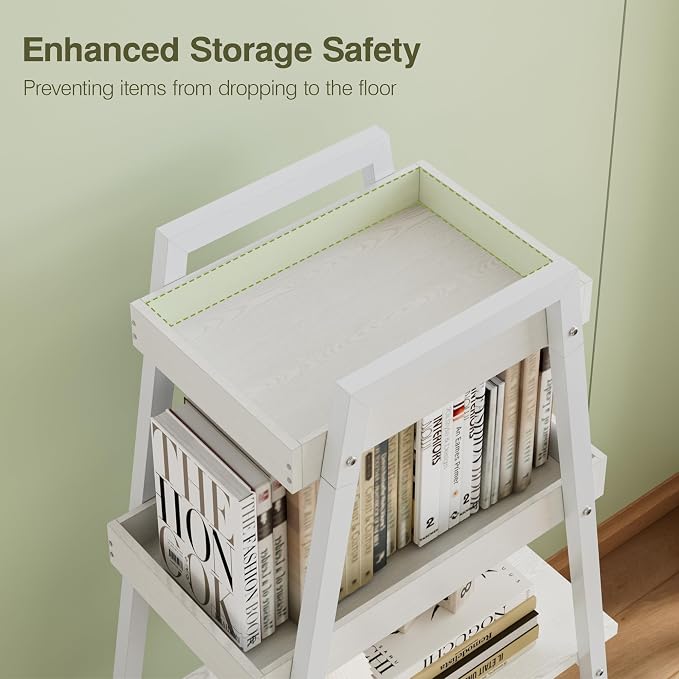 VECELO Ladder Shelf, 4-Tier Bookshelf - Image 4