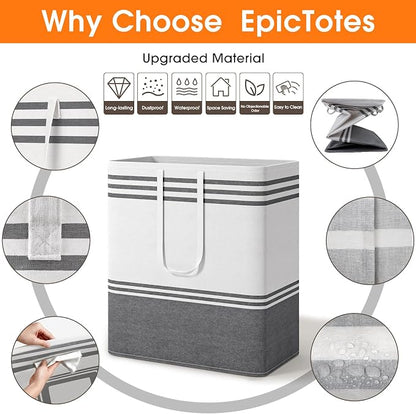 4 Pack Large Laundry Baskets, Laundry Hampers, Freestanding Waterproof - Image 4