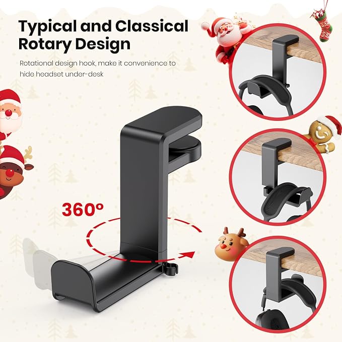 3 in 1 Rotating Headphone Stand - Image 5