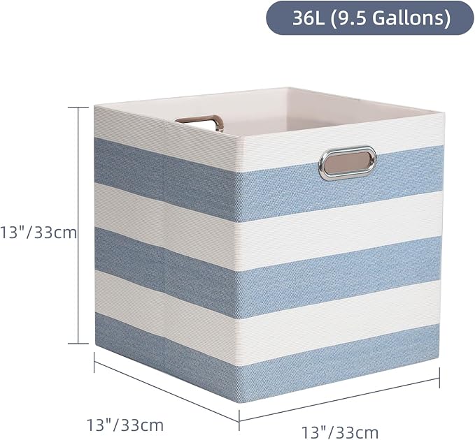 Foldable Cube Storage Bin Organizing Baskets Cubby Boxes Fabric Storage Cubes - Image 2