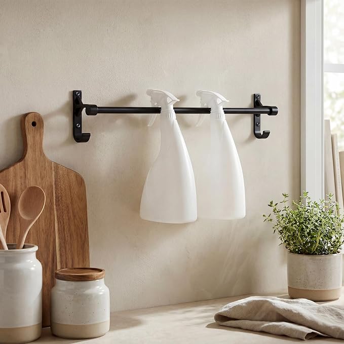 2 Pcs Spray Bottle Holder 6-8 Spray Bottle Organizer Displays Tool Wall Mount - Image 3