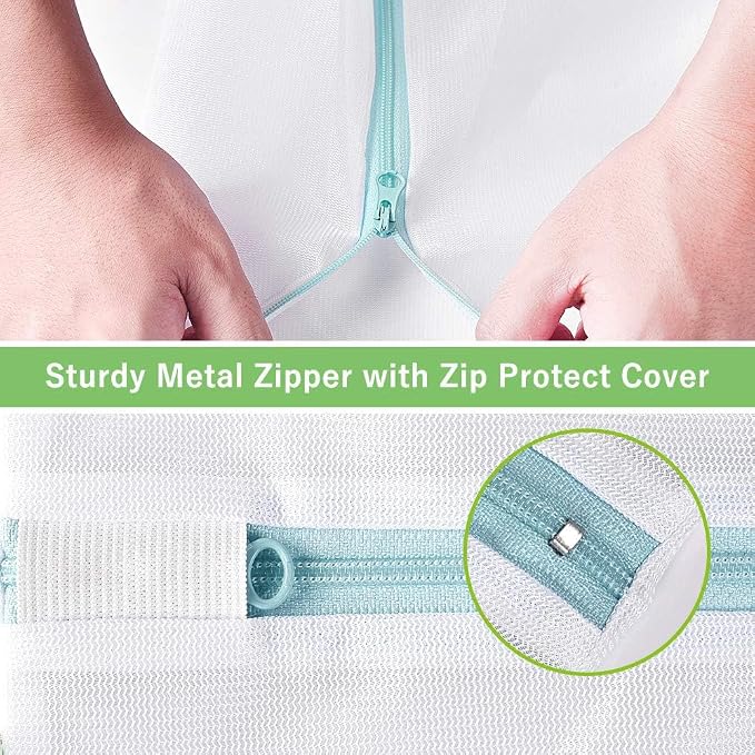 OTraki 2 PCS Mesh Laundry Bags, 16 x 20 inch Net Washing Bag - Image 4