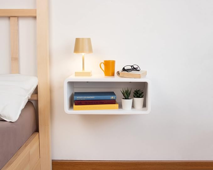 Floating Nightstand Wooden, Bedside Table, Nightstand Shelf, Wall Mounted - Image 7
