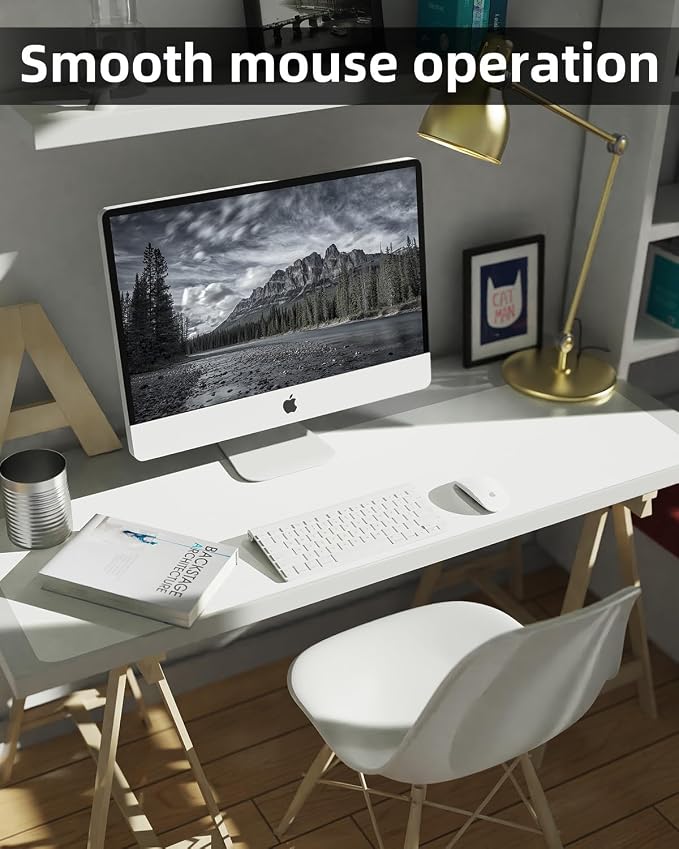 Leather Desk Pad Protector, Large Desk Mat, Mouse Pad, Non-Slip PU Leather Desk - Image 4