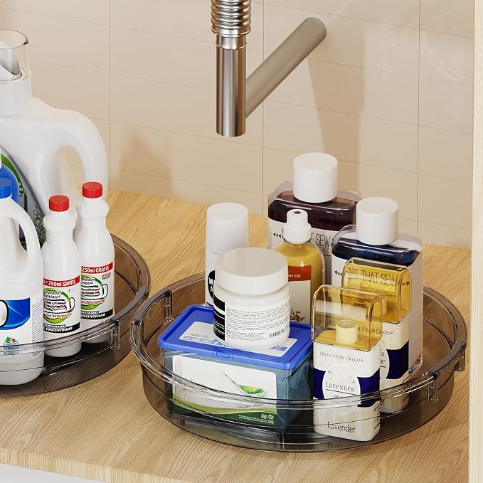 LAMU 3 Pack Lazy Susan Organizer Turntable - Image 7