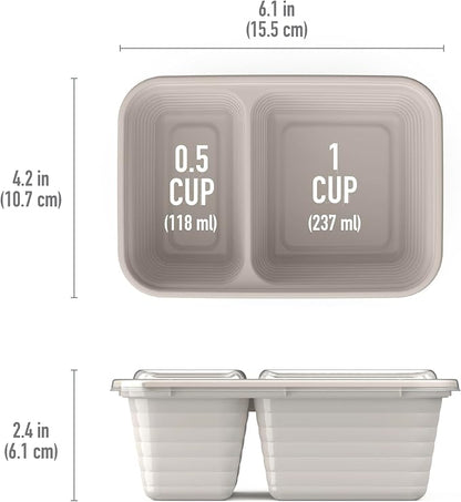 Bentgo Prep - 2-Compartment Snack Containers - Reusable, Microwaveable - Image 7