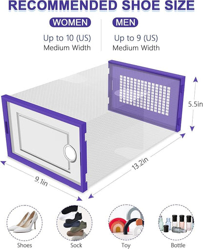 Kuject Large Shoe Organizers Storage Boxes - Image 3