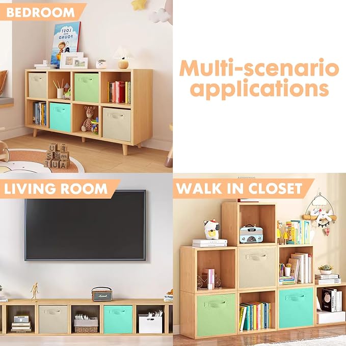 ShellKingdom Storage Bins, Foldable Fabric Storage Cubes And Cloth Storage - Image 4