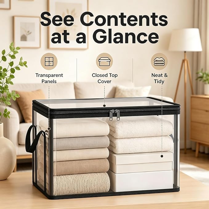 Clear PVC Storage Boxes, Tear-Resistant Organizer - Image 6