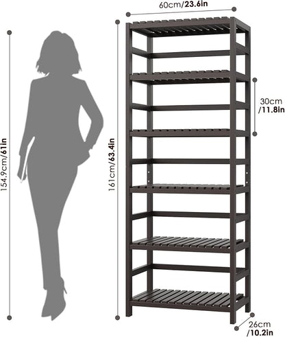 FOTOSOK 6-Tier Bamboo Shelf - Image 3