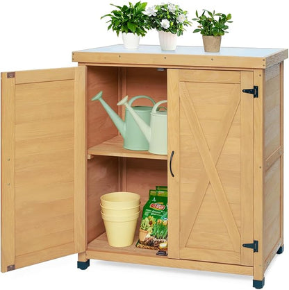 31" Weatherproof Small Storage Cabinet, Storage Cabinets - Image 2