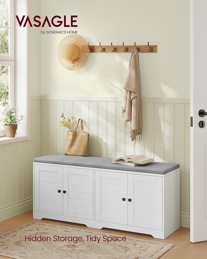 VASAGLE Shoe Storage Bench - Image 2