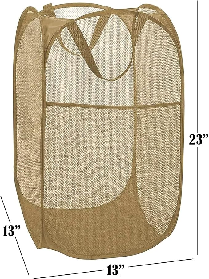 BATTOO Deluxe Strong Mesh Pop up Laundry Hamper Basket - Image 2
