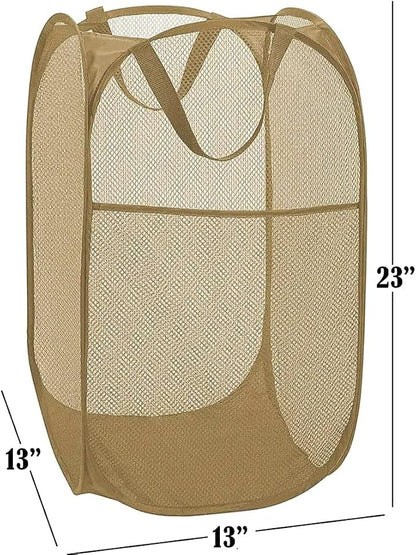 BATTOO Deluxe Strong Mesh Pop up Laundry Hamper Basket - Image 2