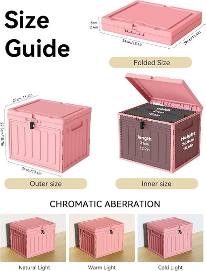 Oterri Plastic File Box with Lid - Image 2