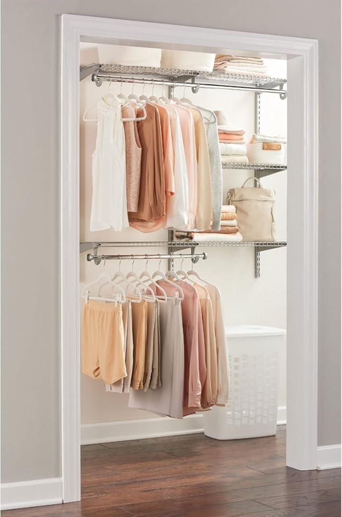 Rubbermaid Configurations Custom Closet Kit 4-8 Ft. Adjustable Metal Wire - Image 8