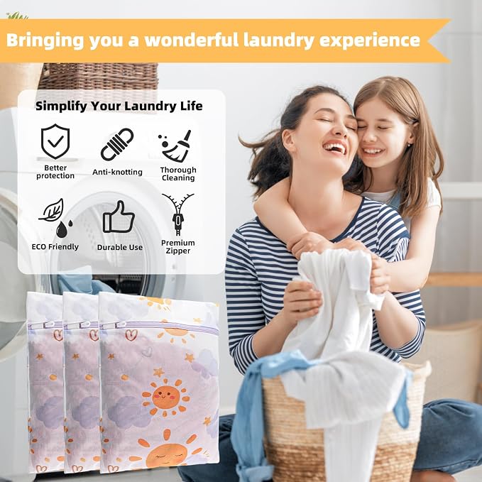 3Pcs Durable Mesh Laundry Bag, Durable Laundry Bags - Image 5