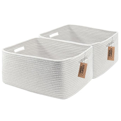 COMFY-HOMI 2 pcs Large Storage Baskets by COMFY-HOMI