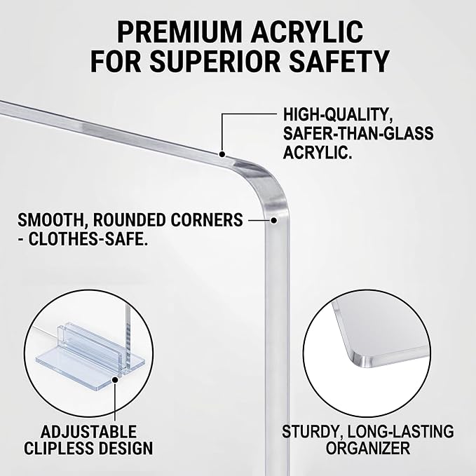 Acrylic Shelf Dividers for Closet Organization - Image 5