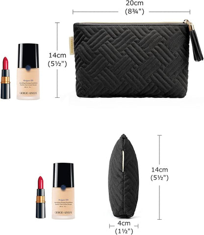 BAGSMART Small Makeup Bag, Elegant Cosmetic Pouch - Image 6