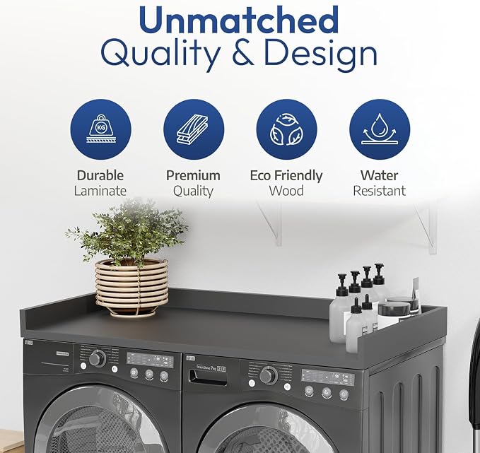 OfficeSimpli Large Washer Dryer Countertop 30 x 58 - Image 8