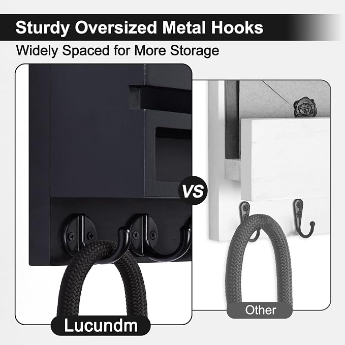 Key and Mail Holder Wall Mount, Key Hanger - Image 5