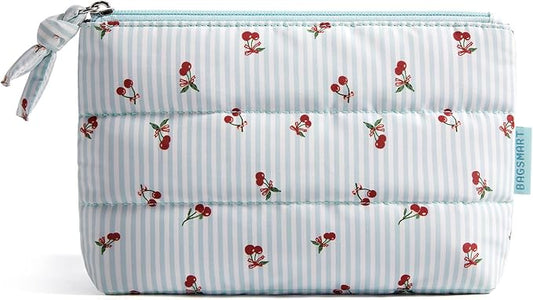 BAGSMART Mini Makeup Organizer, Puffy Travel Pouch by BAGSMART