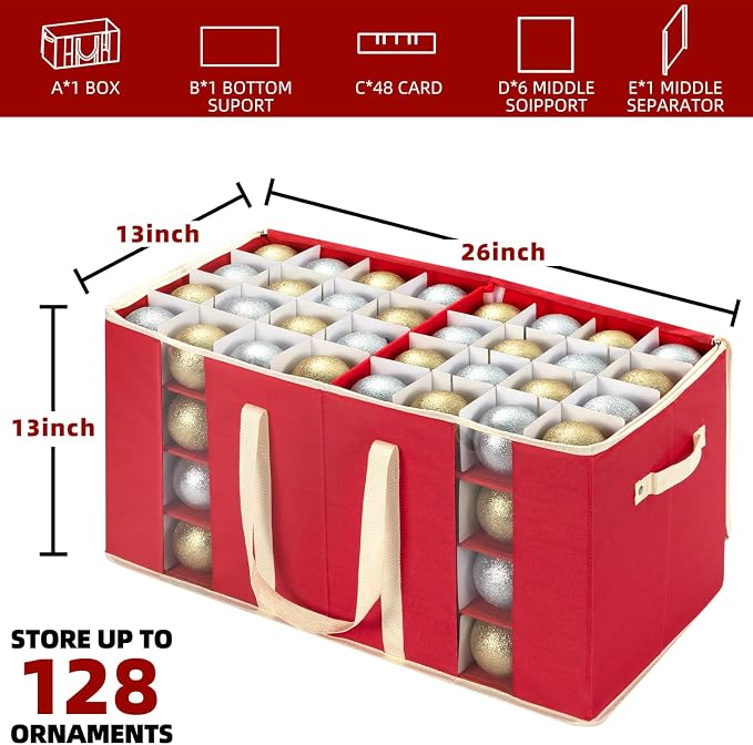 inin Christmas Ornament Storage Box - Image 2