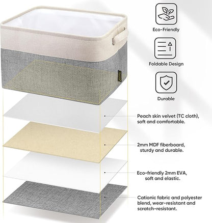 BALEINE 1 Pack Fabric Storage Bins - Image 4