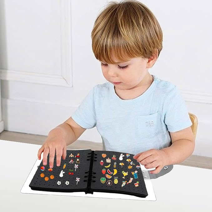 Enamel Pin Display Book with 8 Pages, Portable Pin Trading Book Clear PVC Cover - Image 4