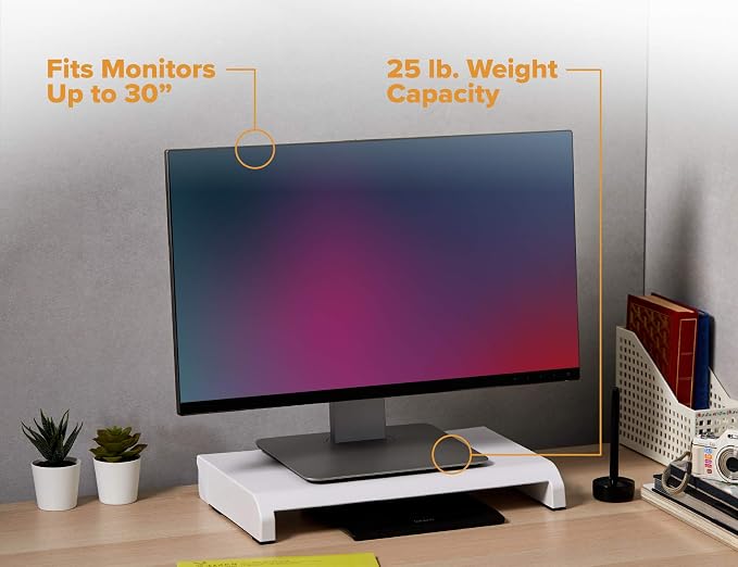 Bostitch Office Konnect Adjustable Monitor Stand Riser, 4 Height Adjustments - Image 4