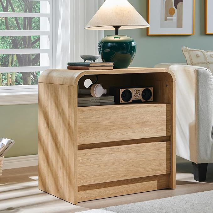 25" Tall Modern Nightstand by AITJUNZ