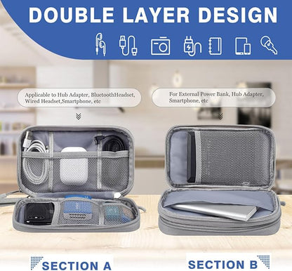CAAORDKSO Electronic Organizer Travel Cable Accessories Case, Organizer Bag - Image 4