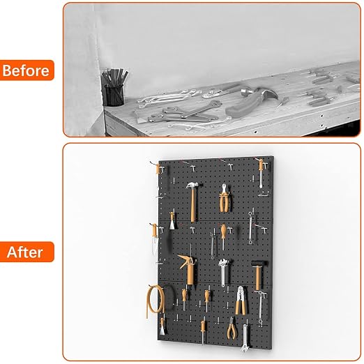 TORACK 3-Pack 12x24 inch Metal Pegboard Panels - Image 7