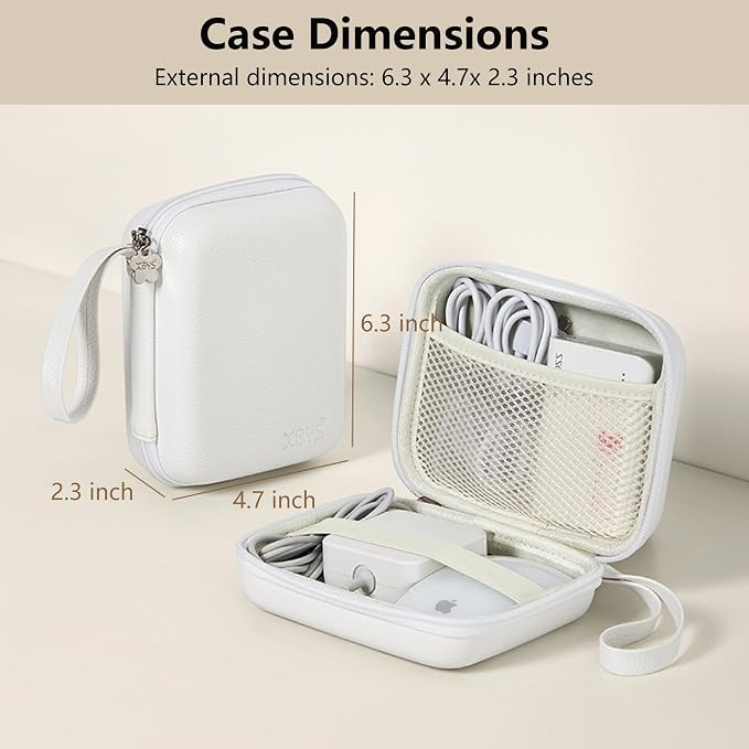 Charger Case for Macbook, Portable Tech Electronic Organizer Bag, Small Travel - Image 2