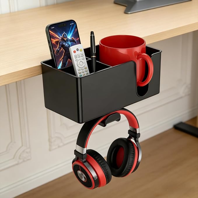 MYITYARD 4 in 1 Desk Cup Holder Clamp, Detachable Clip On Drink Holder - Image 7