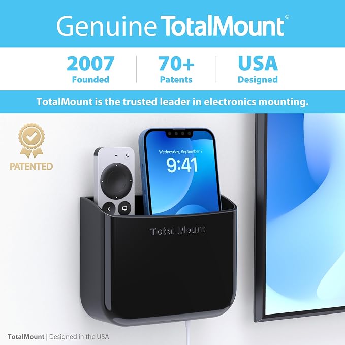 TotalMount Hole-Free Remote Holder – Eliminates Need to Drill Holes in Your Wall - Image 5