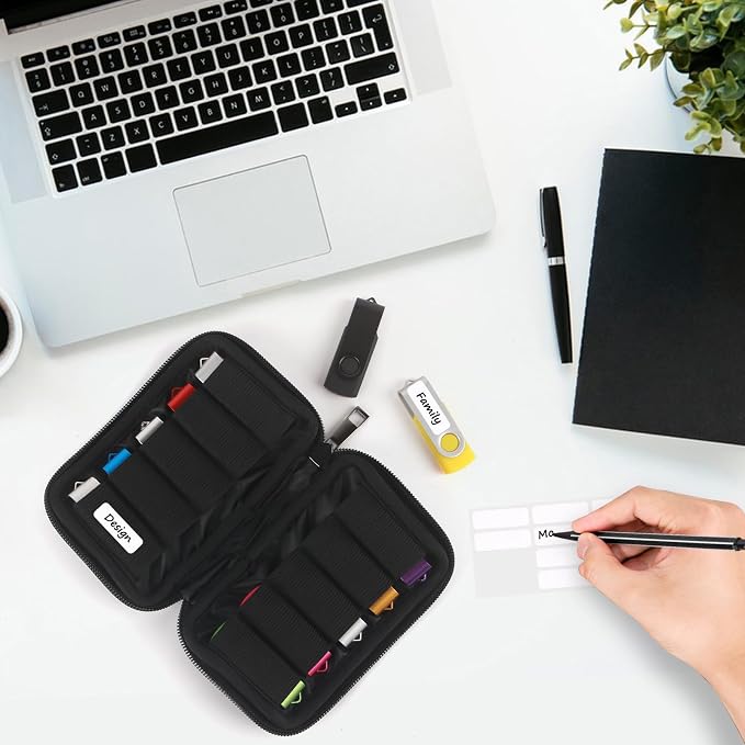Flash Drive Case USB Storage Case 10 Slots, Portable Thumb Drive USB Holder - Image 3