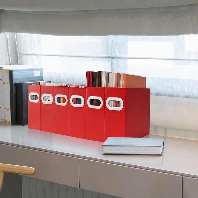 File Box for Hanging File Folders, Collapsible Cardboard Box | Portable Filing - Image 7