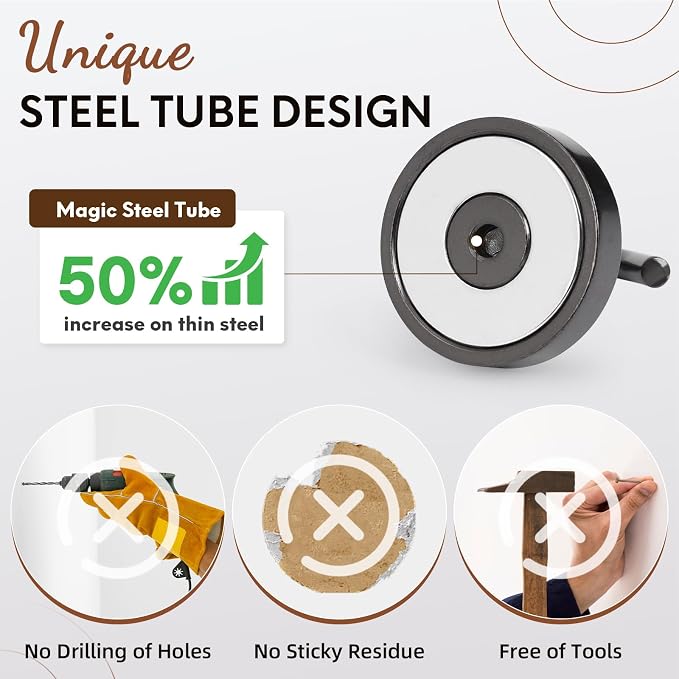 Neosmuk Magnetic Hooks, Heavy Duty 85lb+ Strong Magnet Hook - Image 3