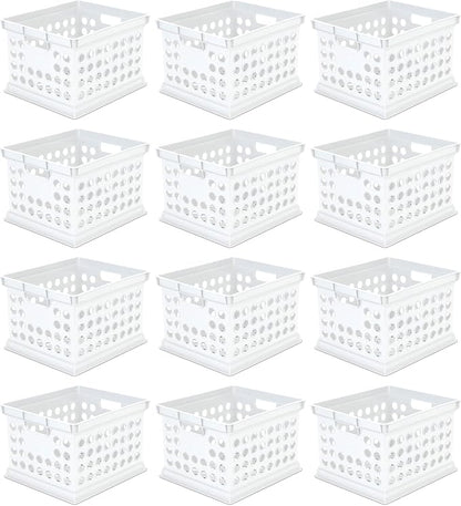 Sterilite Stackable Plastic Storage Crate Bin Organizer File Box by Sterilite