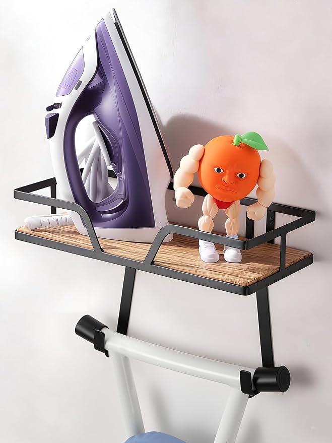 Ironing Board Holder Wall Mounted, 2-Layer Sturdy Iron and Ironing Board Hanger - Image 3