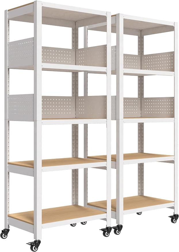 HOMEDANT 5-Tier Rolling Shelving Unit by TheBestOrganizingSolution