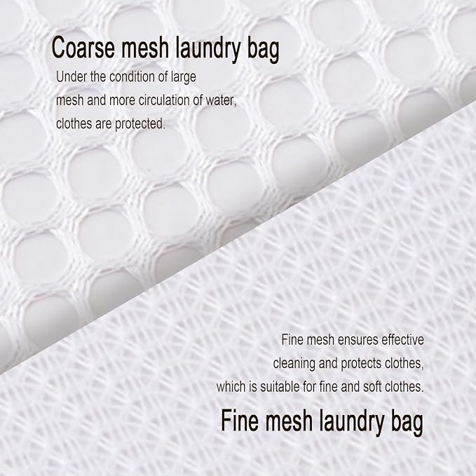 Extra Large Mesh Laundry Bags Washing Bag 6Pack Delicates Bag and Zipper - Image 7