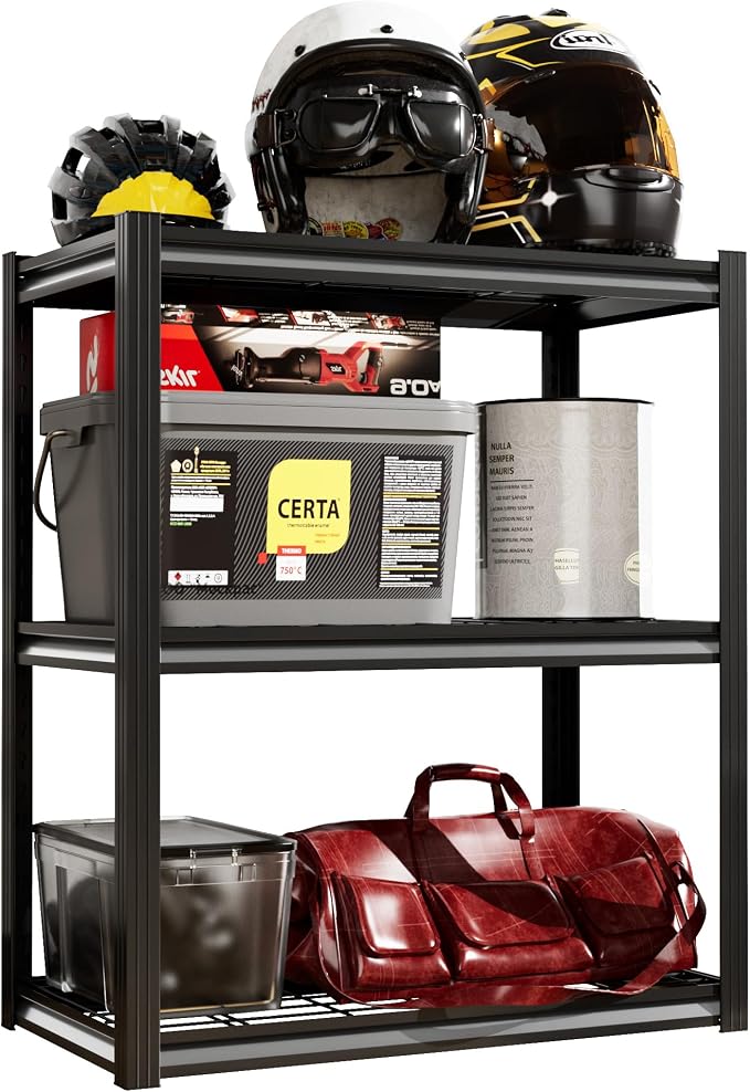 Garage Shelving Heavy Duty 3-Tier Storage Shelves Metal Shelving 2000LBS Garage by VDEVY