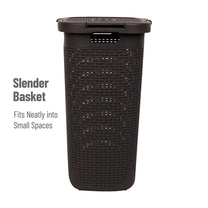 Mind Reader Slim Laundry Hamper - Image 6