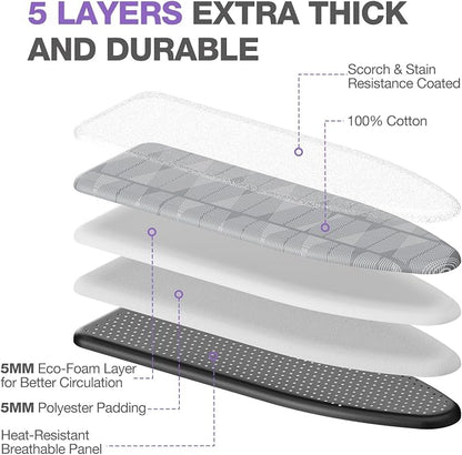APEXCHASER Ironing Board with Iron Rest, Compact and Space Saver Iron Board - Image 5