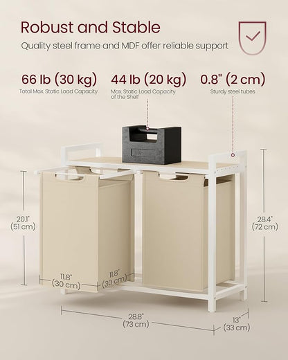 VASAGLE Laundry Hamper, Laundry Basket Sorter - Image 6