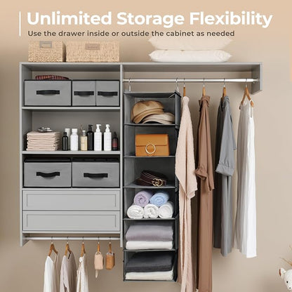 GRANNY SAYS Hanging Closet Organizer 6 Shelves, Closet Organizers and Storage - Image 6
